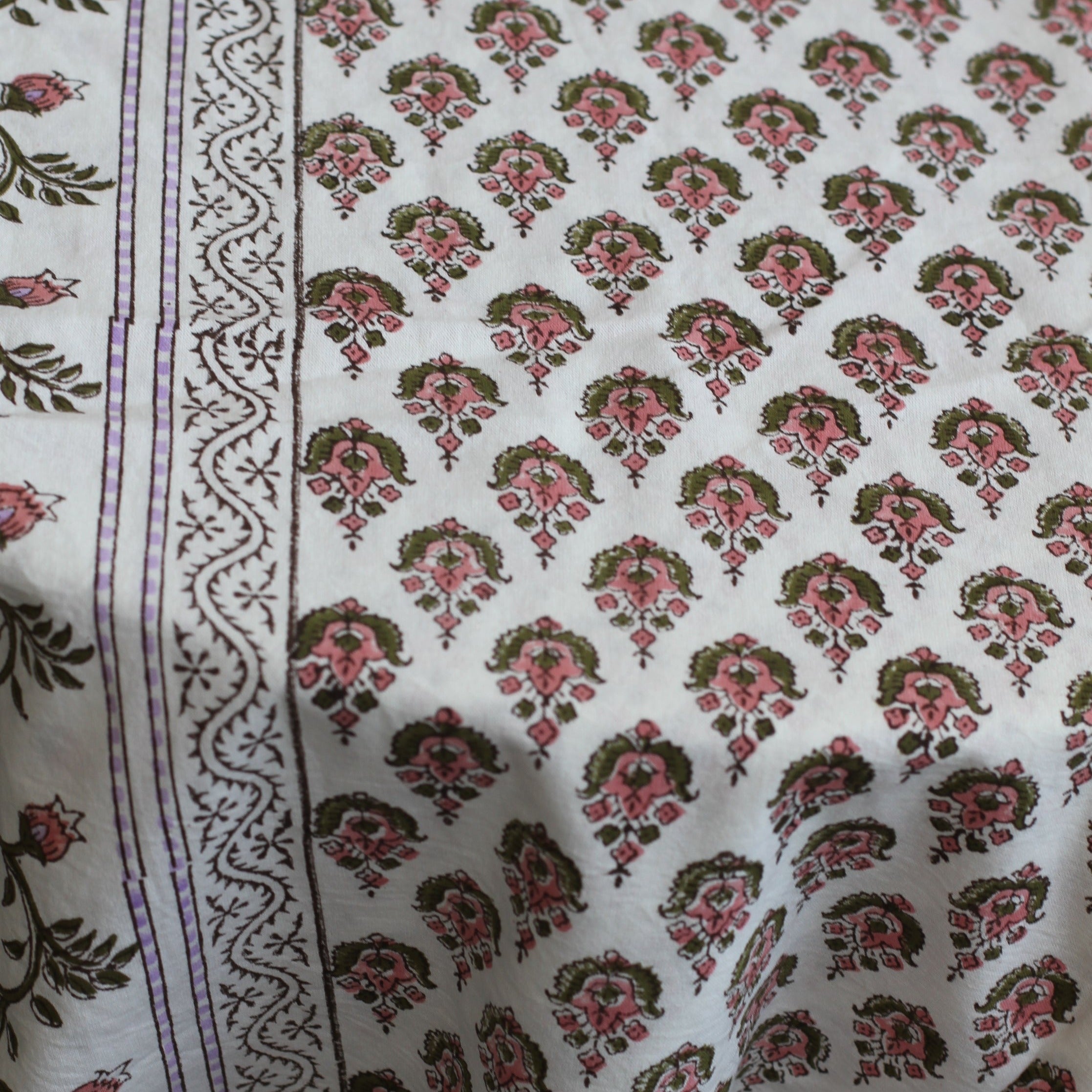 Kiran Green Pink Tablecloth