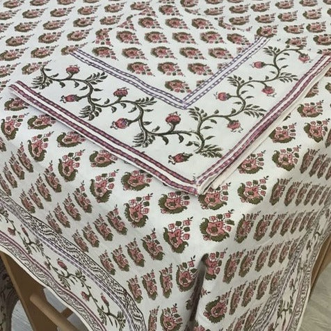 Kiran Green Pink Tablecloth