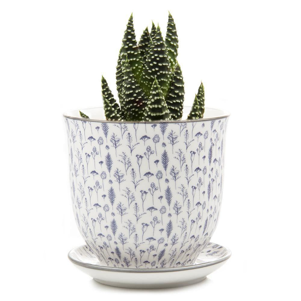 Blue Feathers Liberte 4 Small Pot