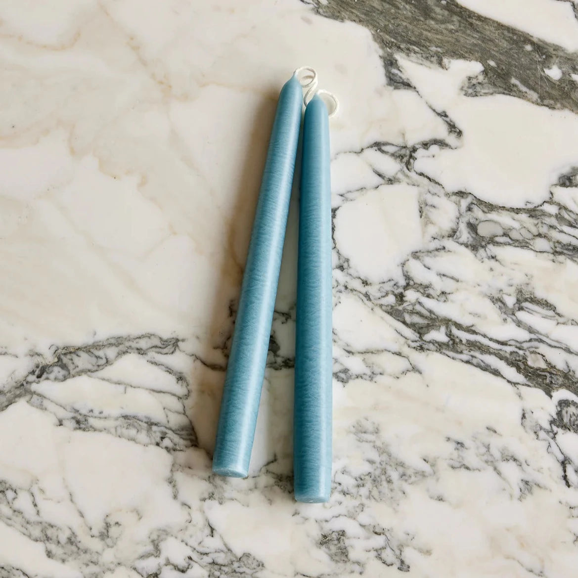 Caribbean Blue 10-Inch Taper Pair