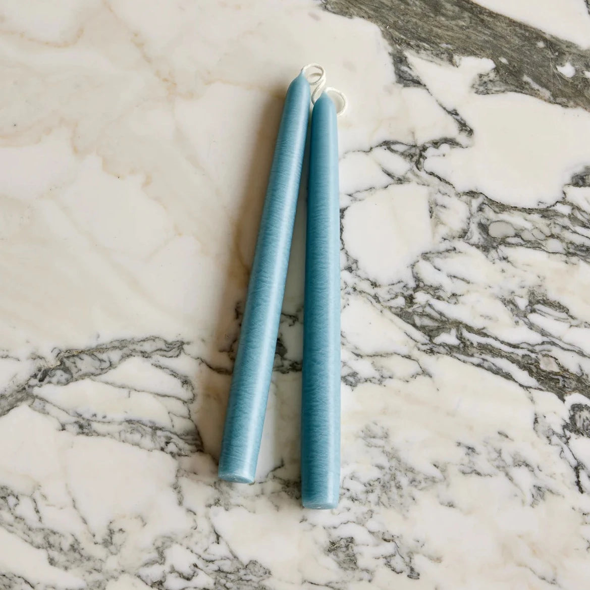 Dusty Blue 10-Inch Taper Pair