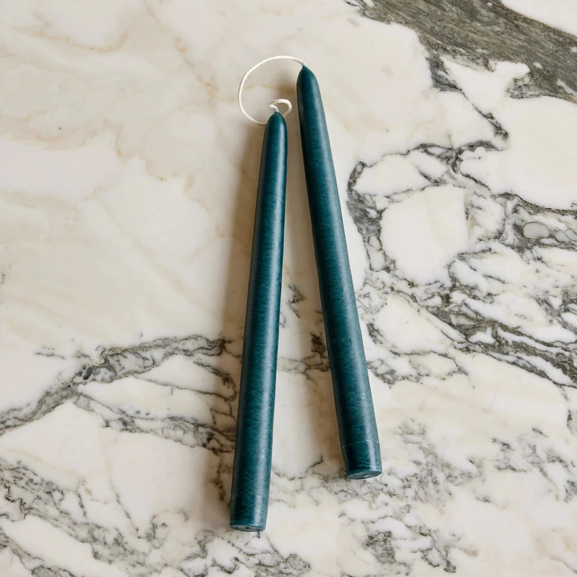 Pair of Taper Candles in Williamsburg Blue