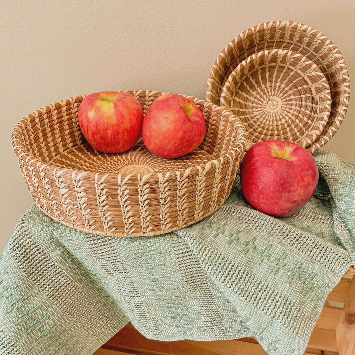 Pine Needle Nesting Basket