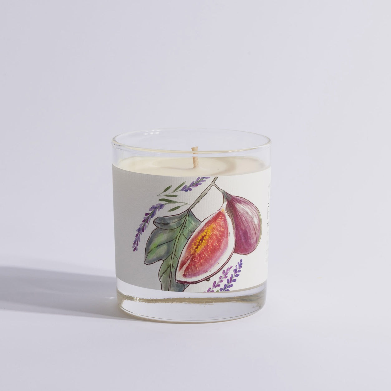 Lavender Fig Glass Candle