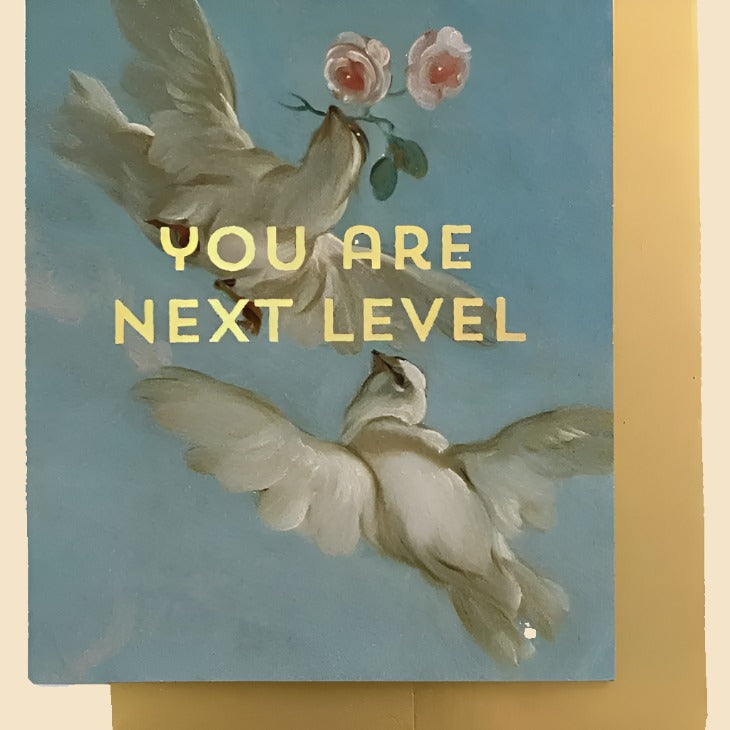 Level Doves Greeting Card