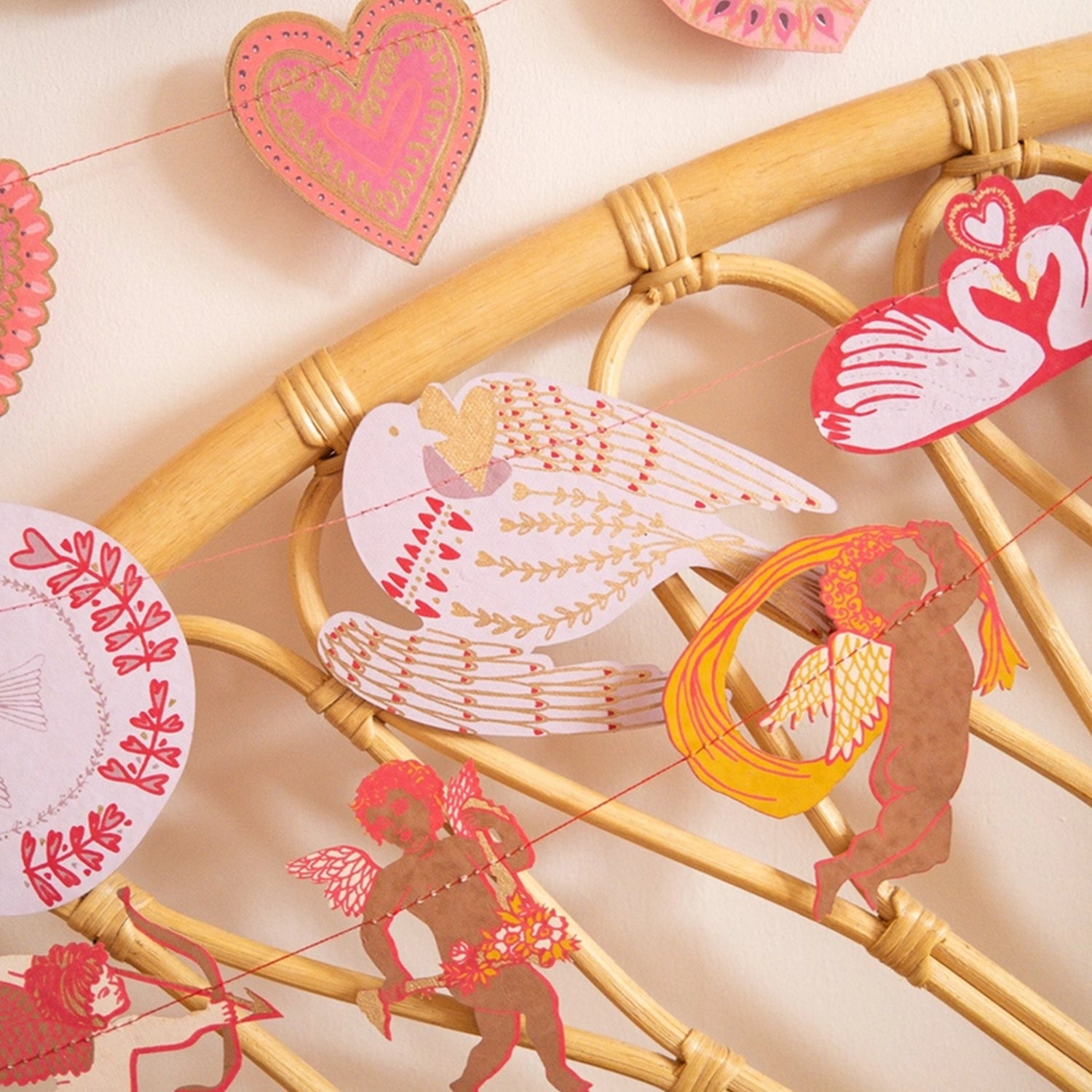 Love Birds Sewn Garland