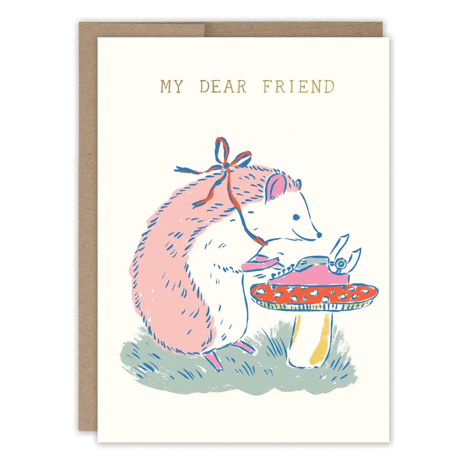 My Dear Friend Hedgehog Friendship Card