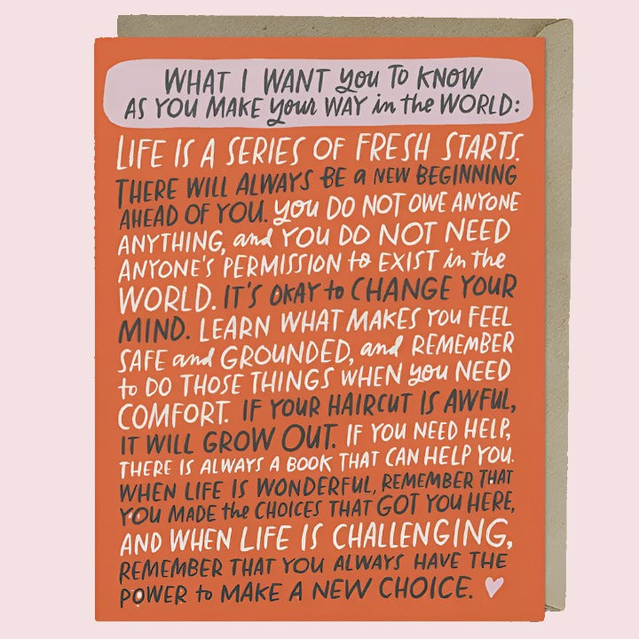 Make Your Way in the World Card