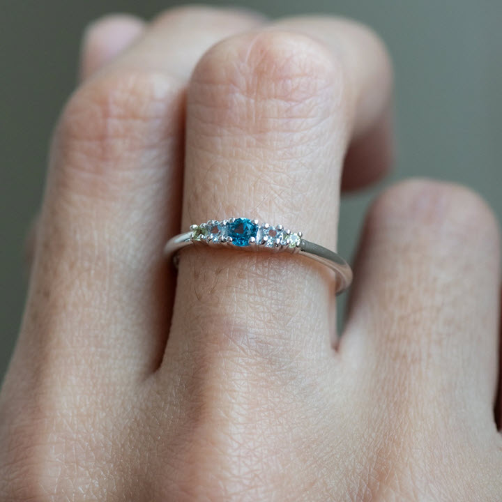 Maya Topaz and Peridot Silver