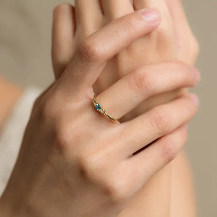 Maya Topaz and Peridot Gold