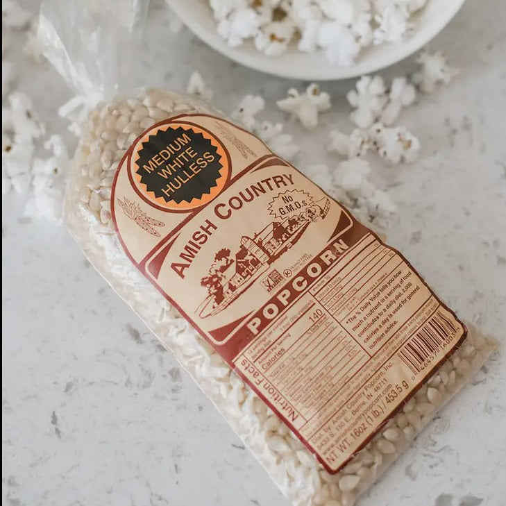 White Hulless Bag Popcorn