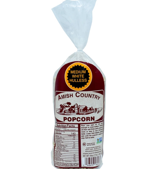 White Hulless Bag Popcorn