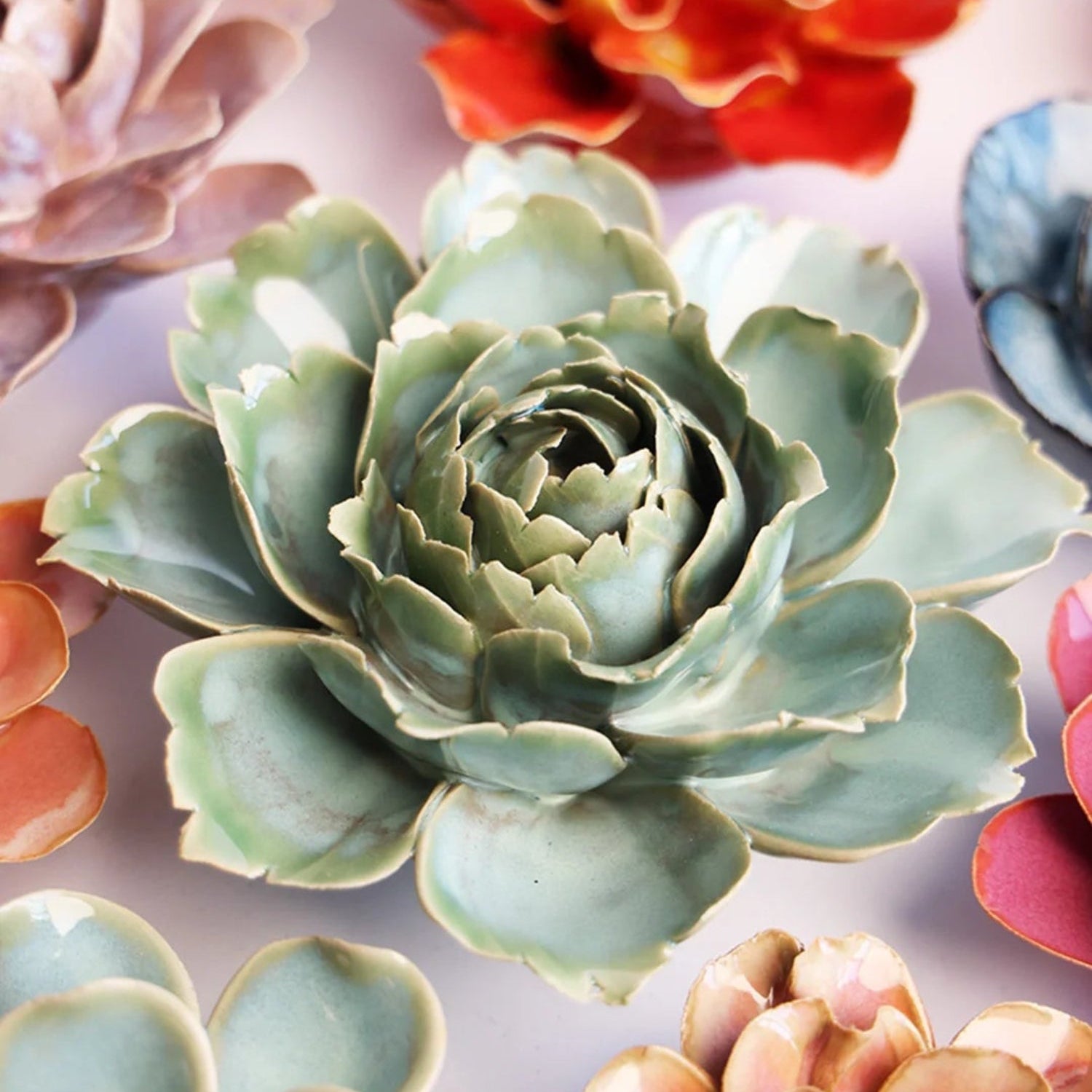 French Milk Teal Camellia