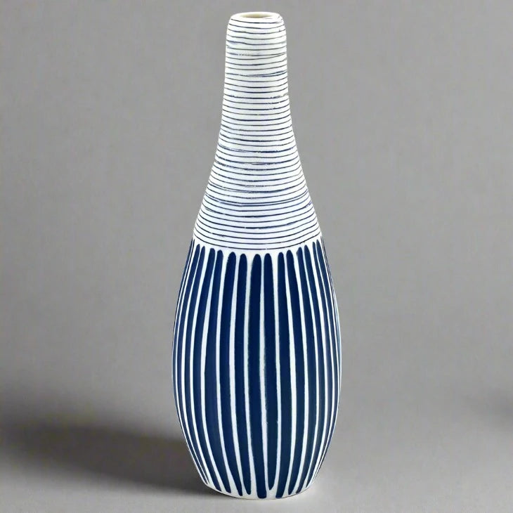 Modo Blue Tall Bud Vase