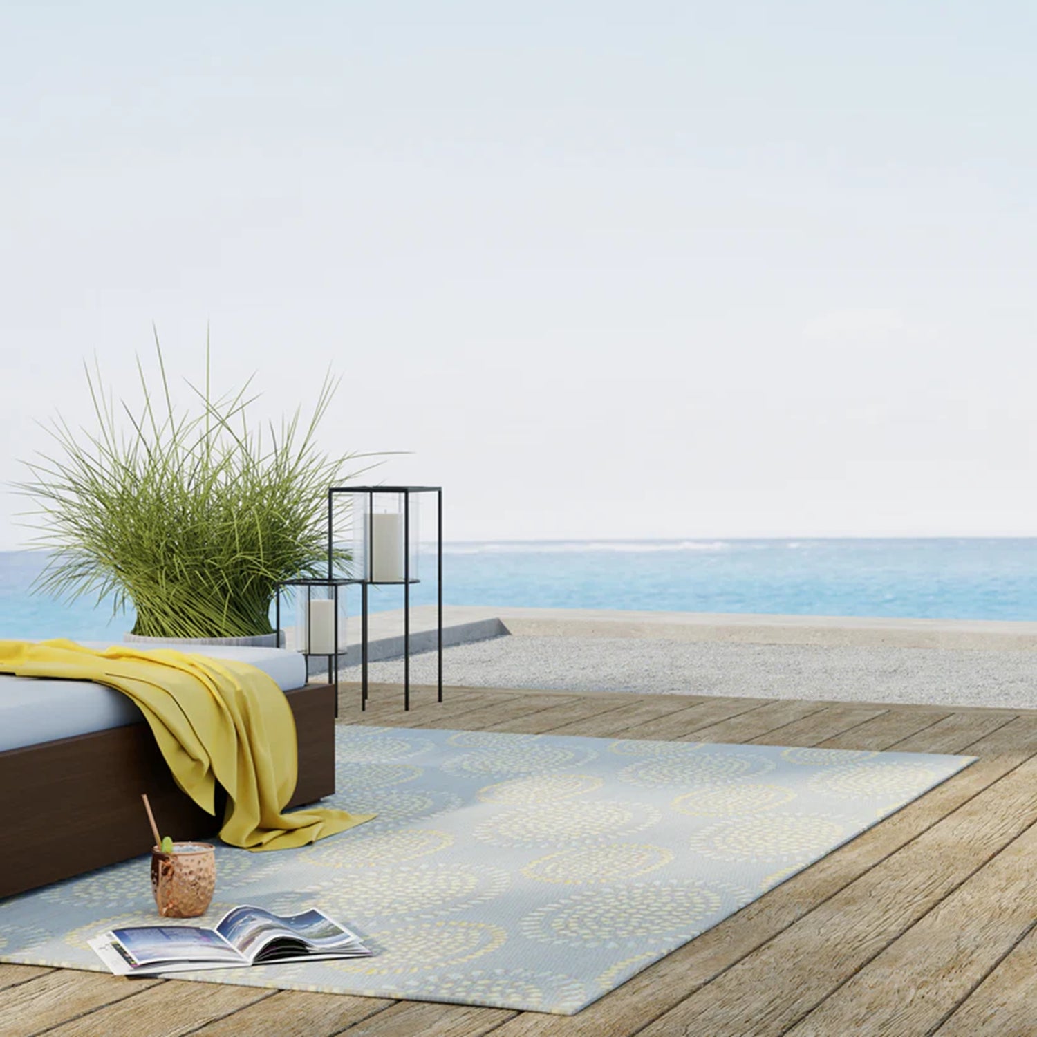 Molly Grey Yellow Mat