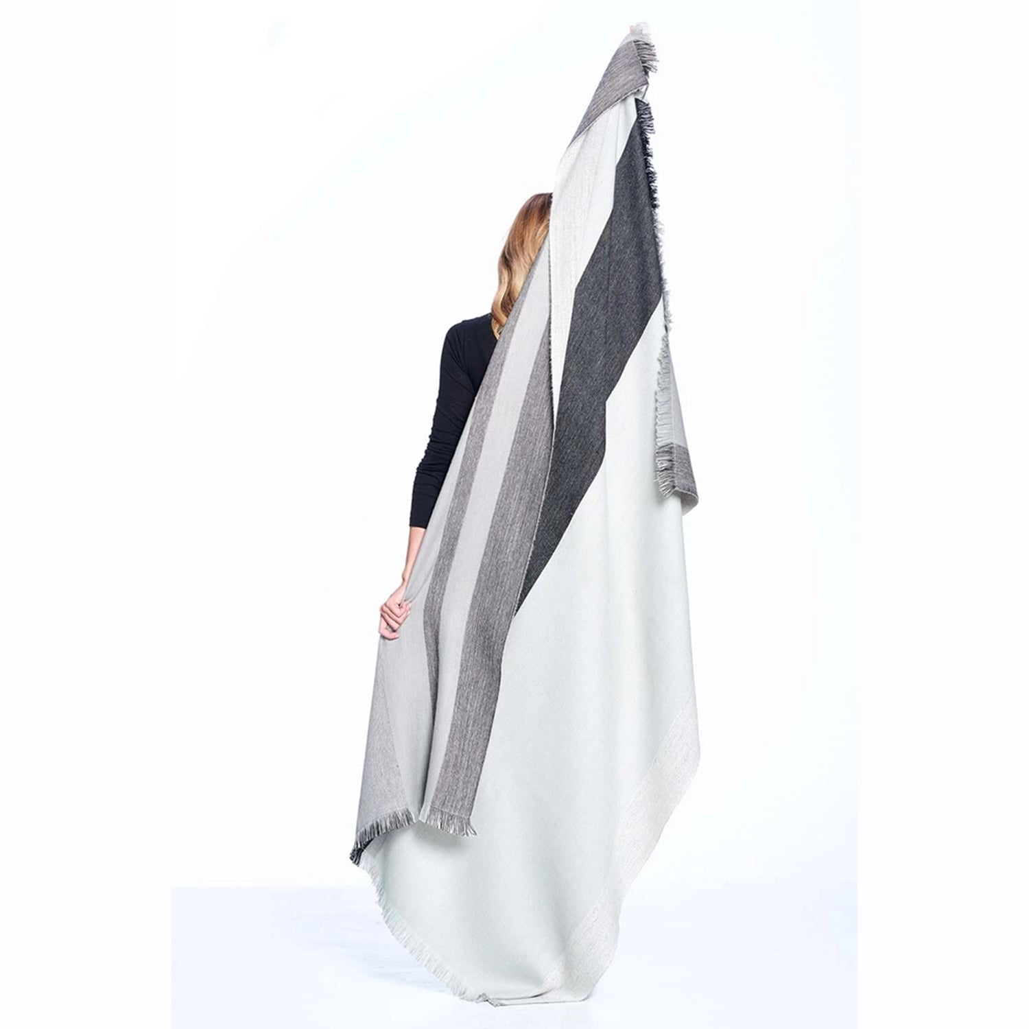 Monochrome Alpaca Throw