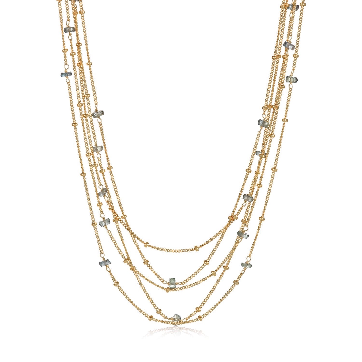 Multistrand Necklace with Sapphires