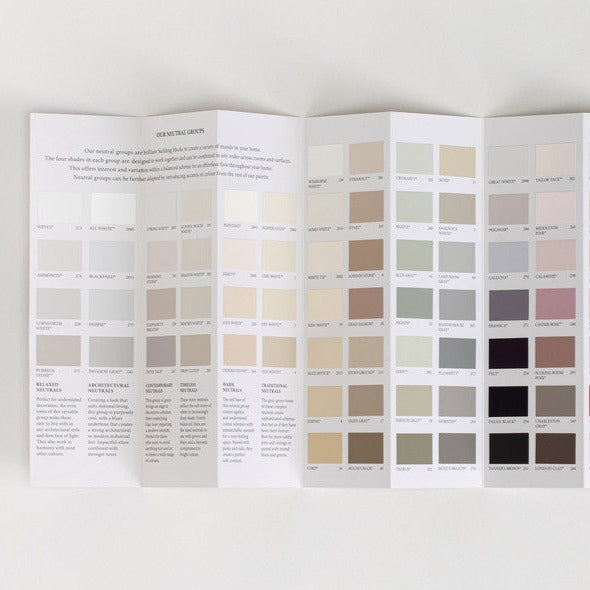 Farrow & Ball Color Card