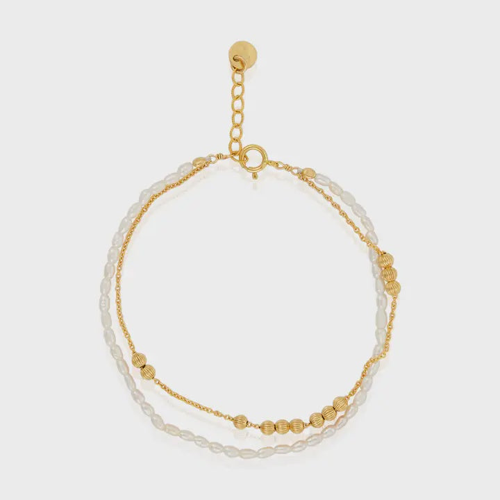 Ornament Seed Pearl Bracelet