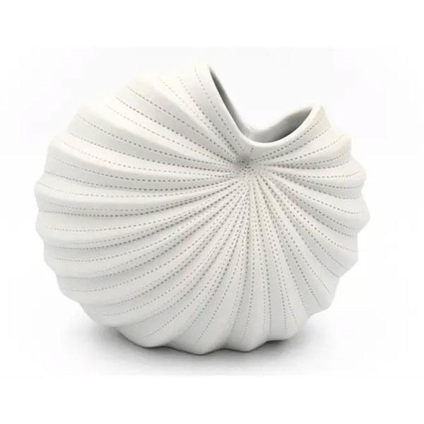 Palm White F-Vase