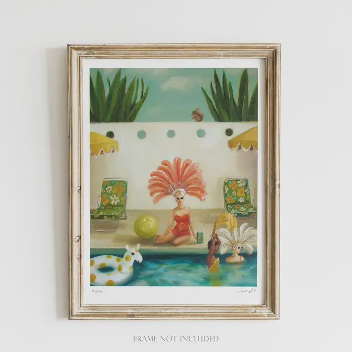 Poolside Art Print