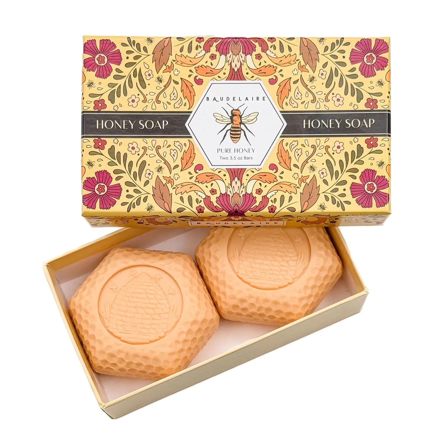 Pure Honey Soap 3.5oz – 2 Bar Gift Box
