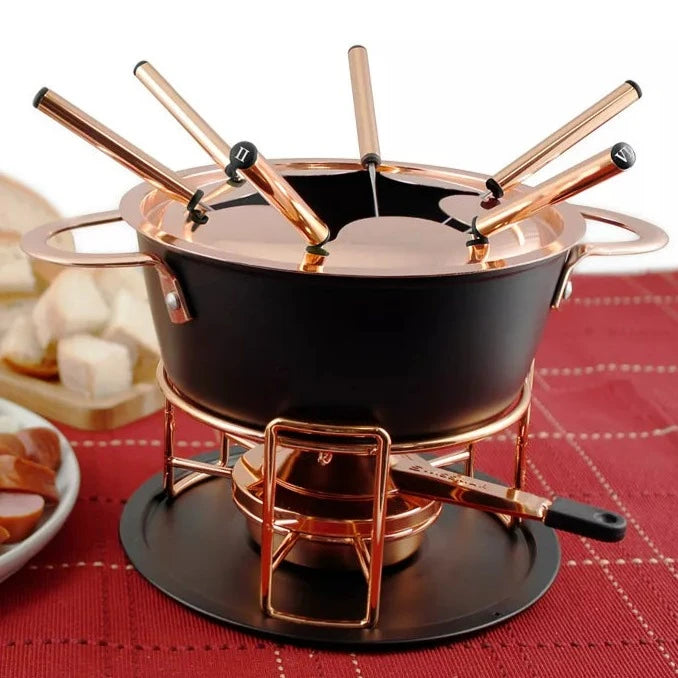 Realp Cast Aluminum Fondue Set