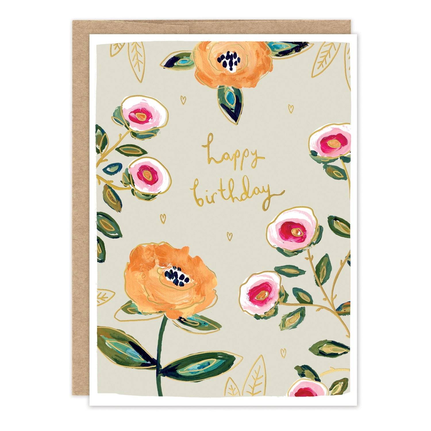 Rose Garden Birthday Card
