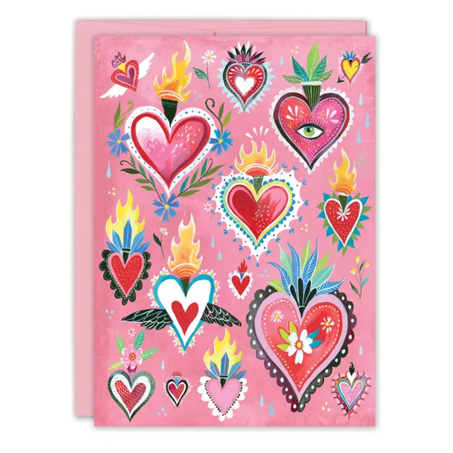 Sacred Hearts Card