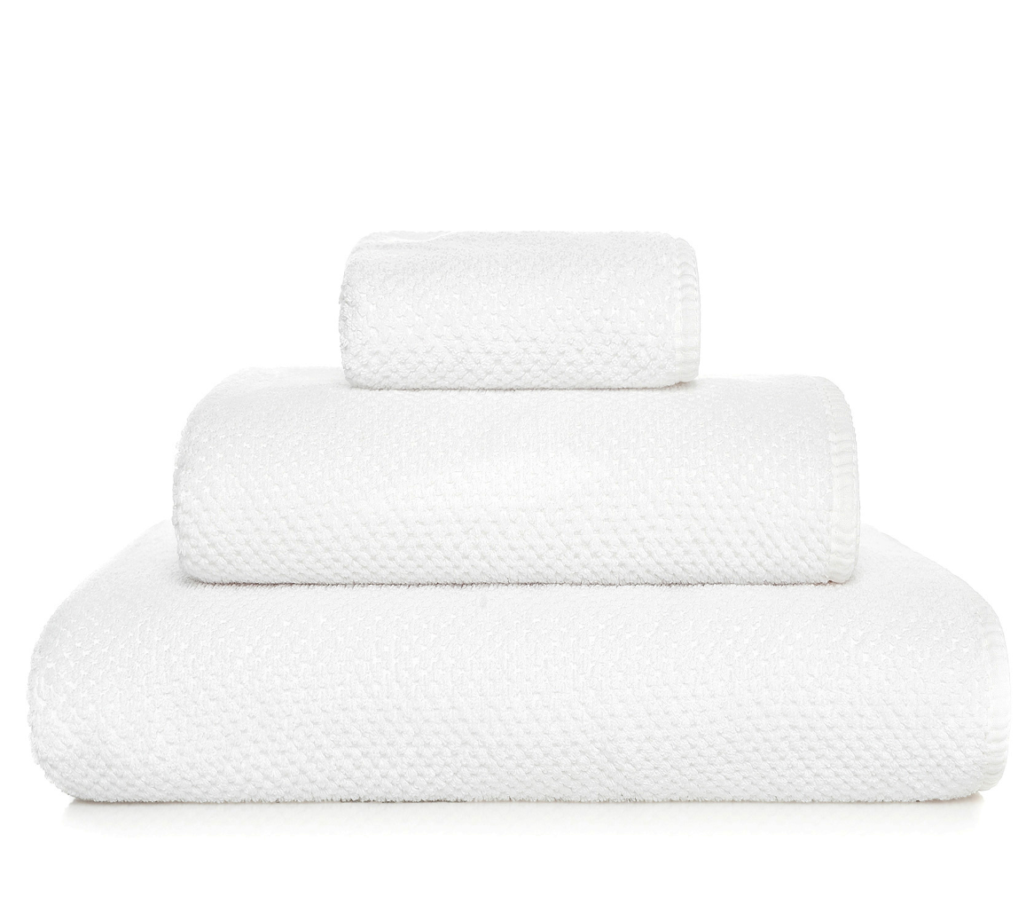 Bee Waffle White Towel