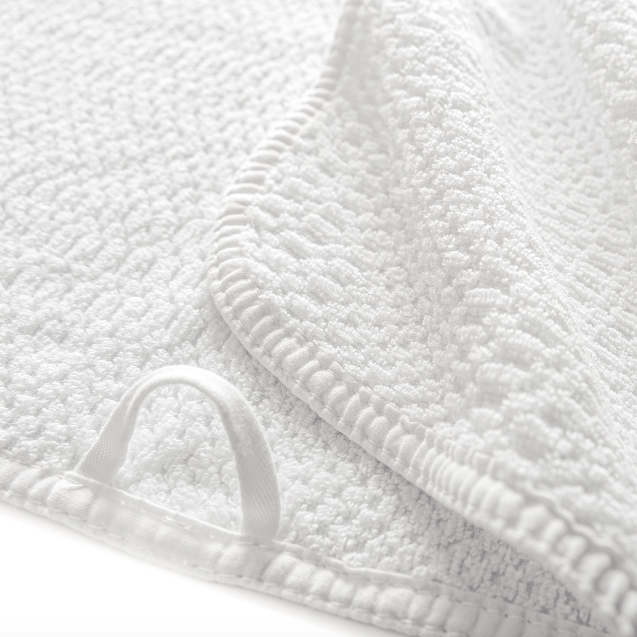 Bee Waffle White Towel