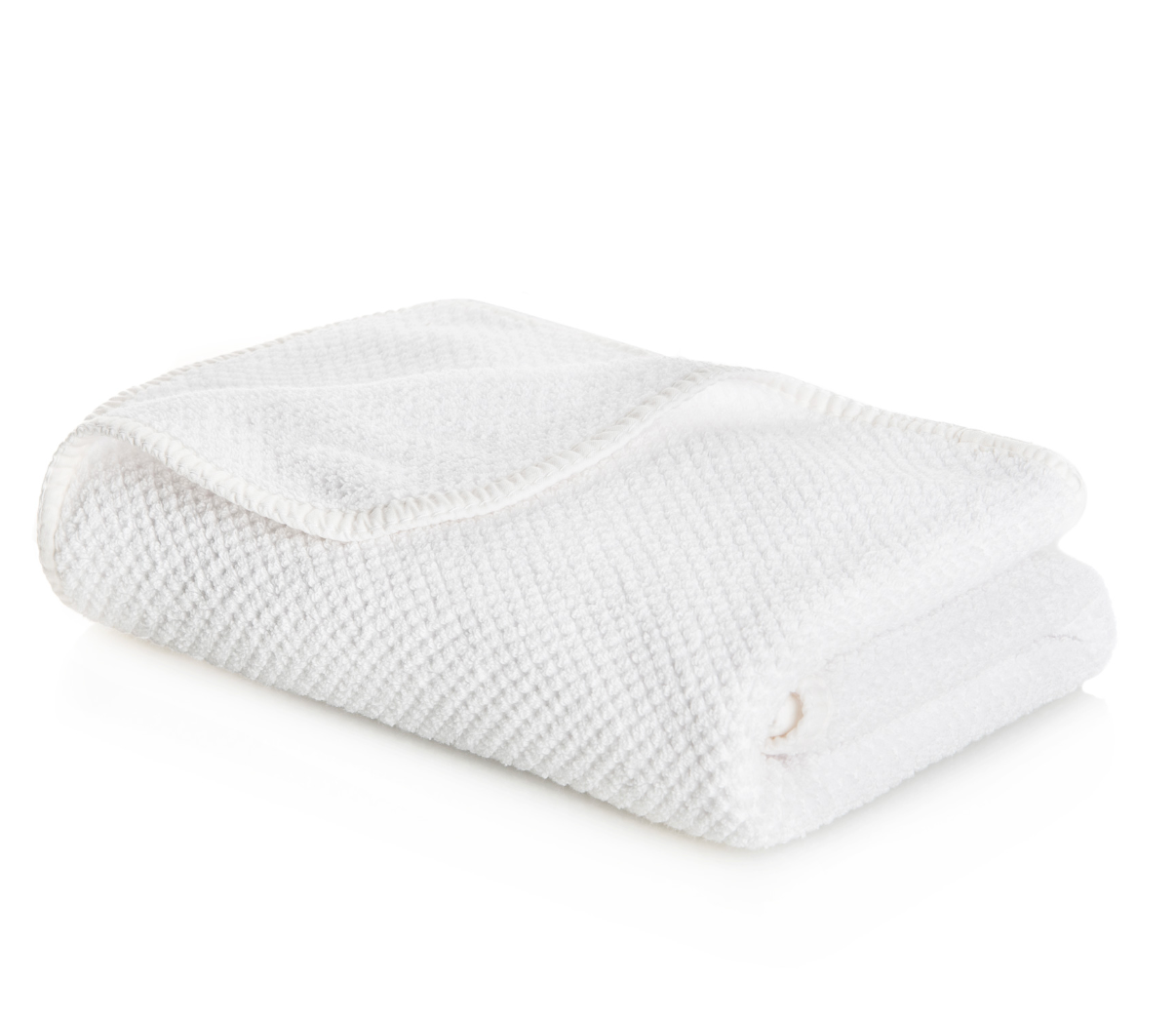 Bee Waffle White Towel