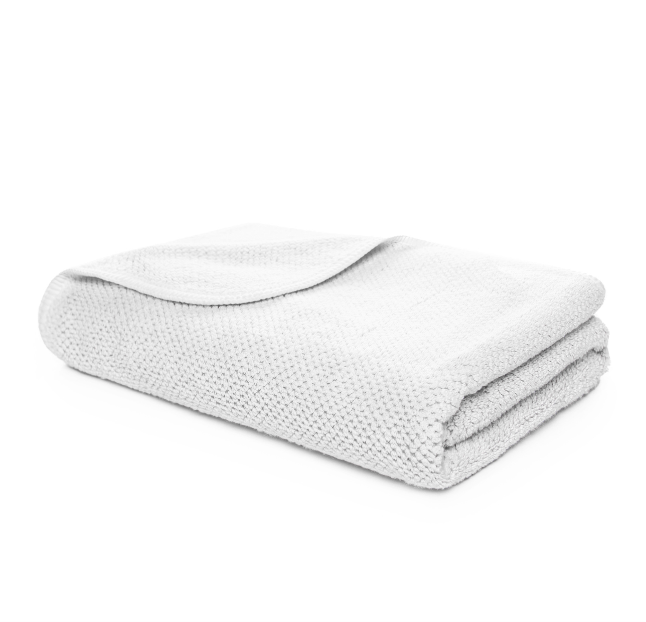 Linen/Cotton Waffle White Towel
