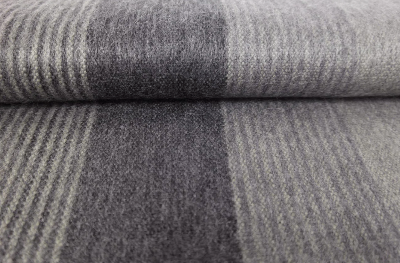 Charcoal Alpaca Throw