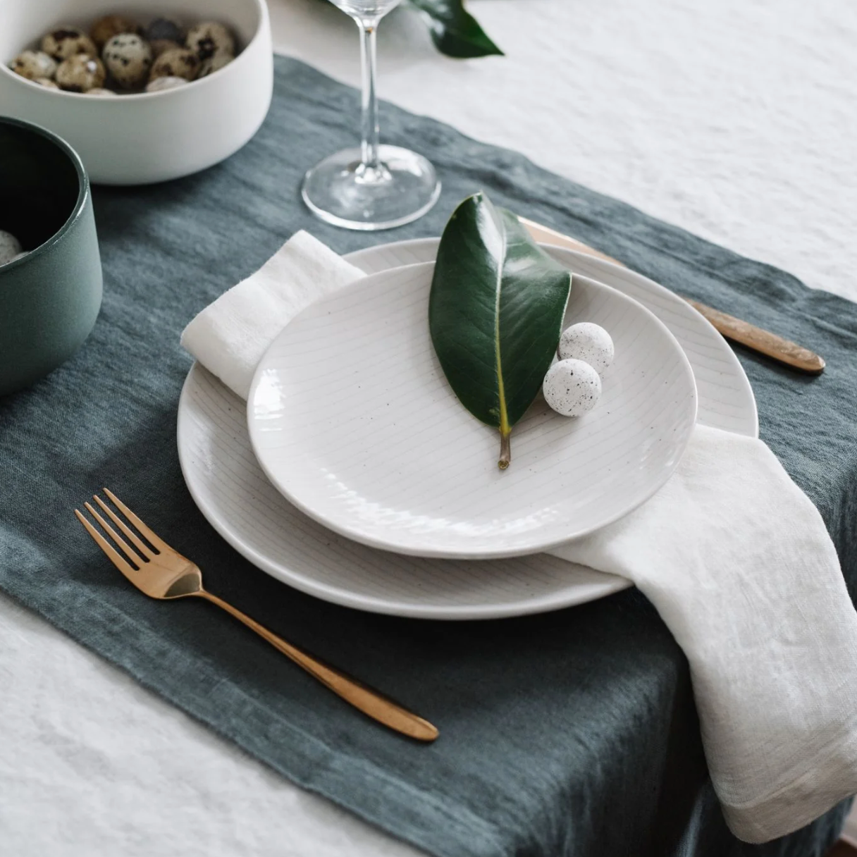 Solid Linen Table Runner