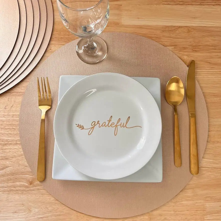Classic Round Shimmer Placemat