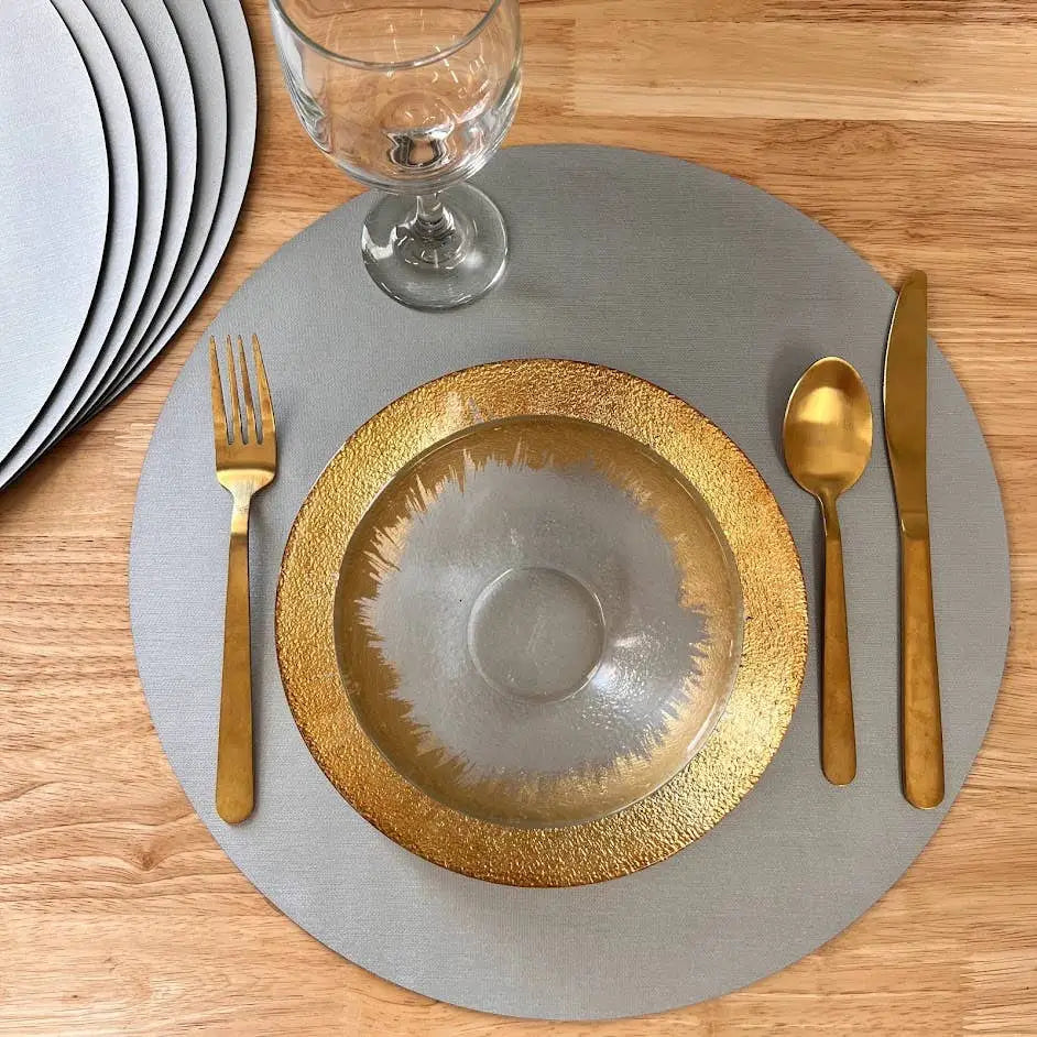 Classic Round Shimmer Placemat