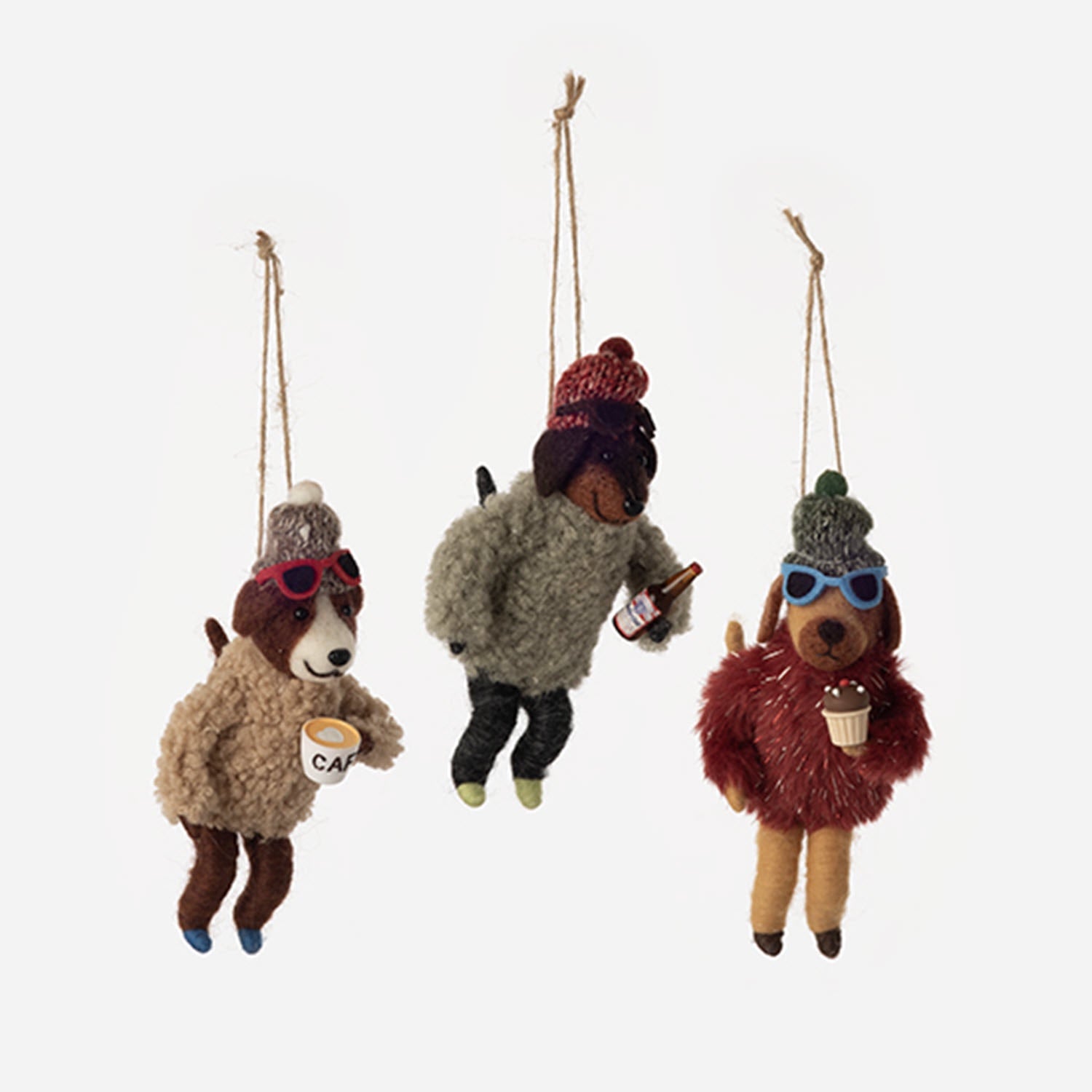 Ski Break Dog Ornament