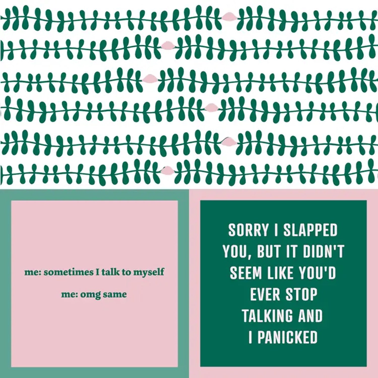 Talk to Self Cocktail Napkin