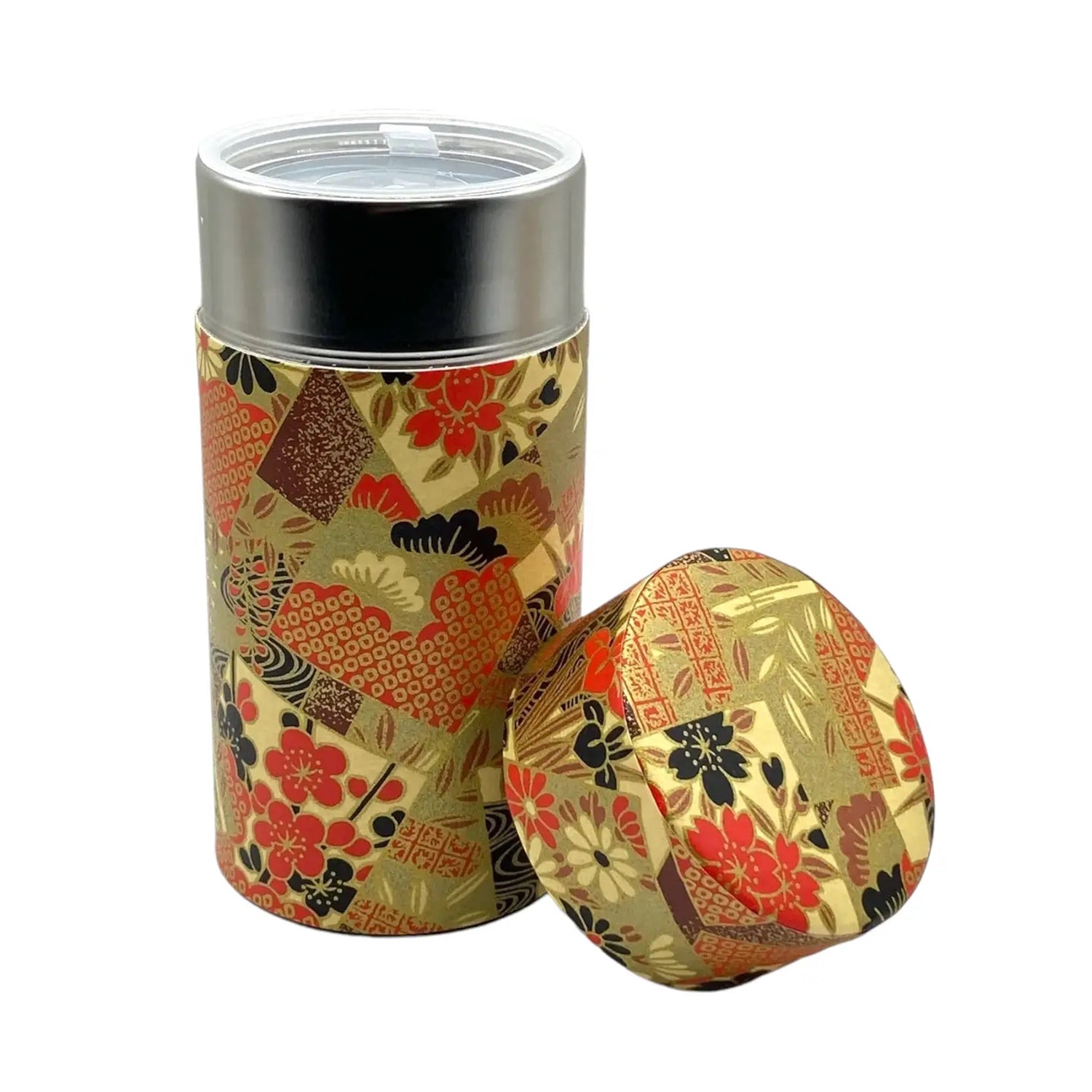Tea Canister Ogone Golden Painting