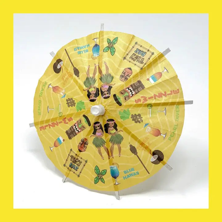 Tiki Bar Cocktail Umbrella