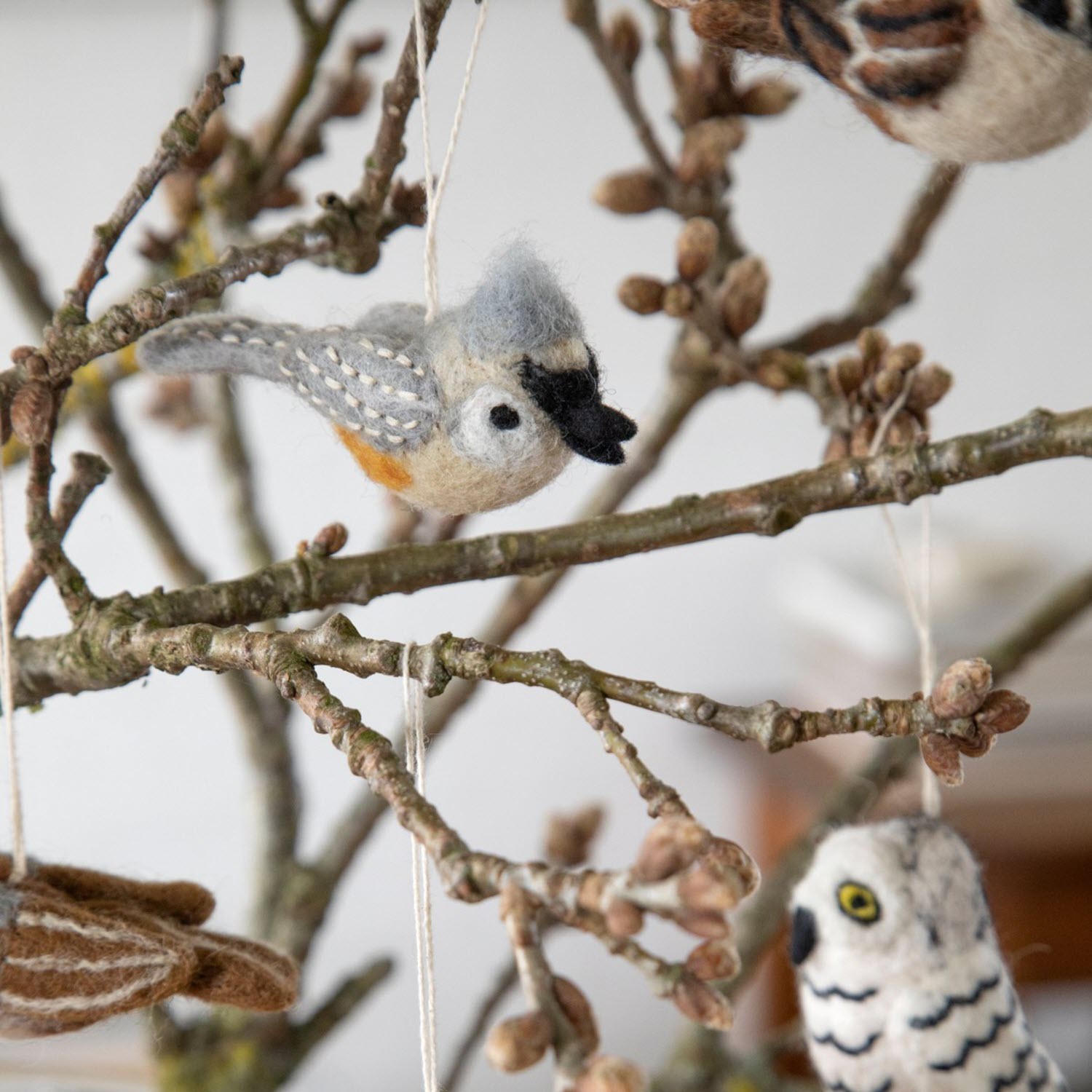 Titmouse Bird Ornament