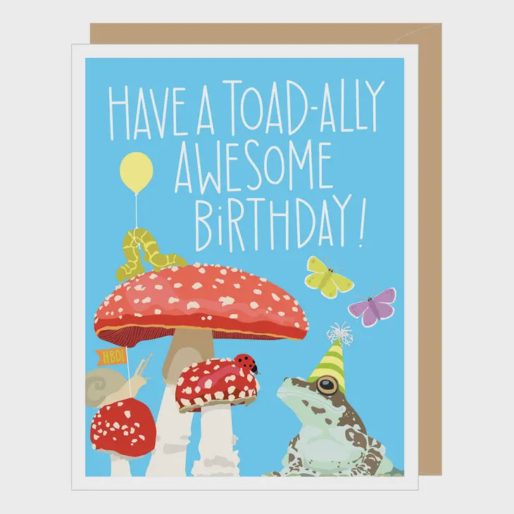 Toad and Toadstool Card