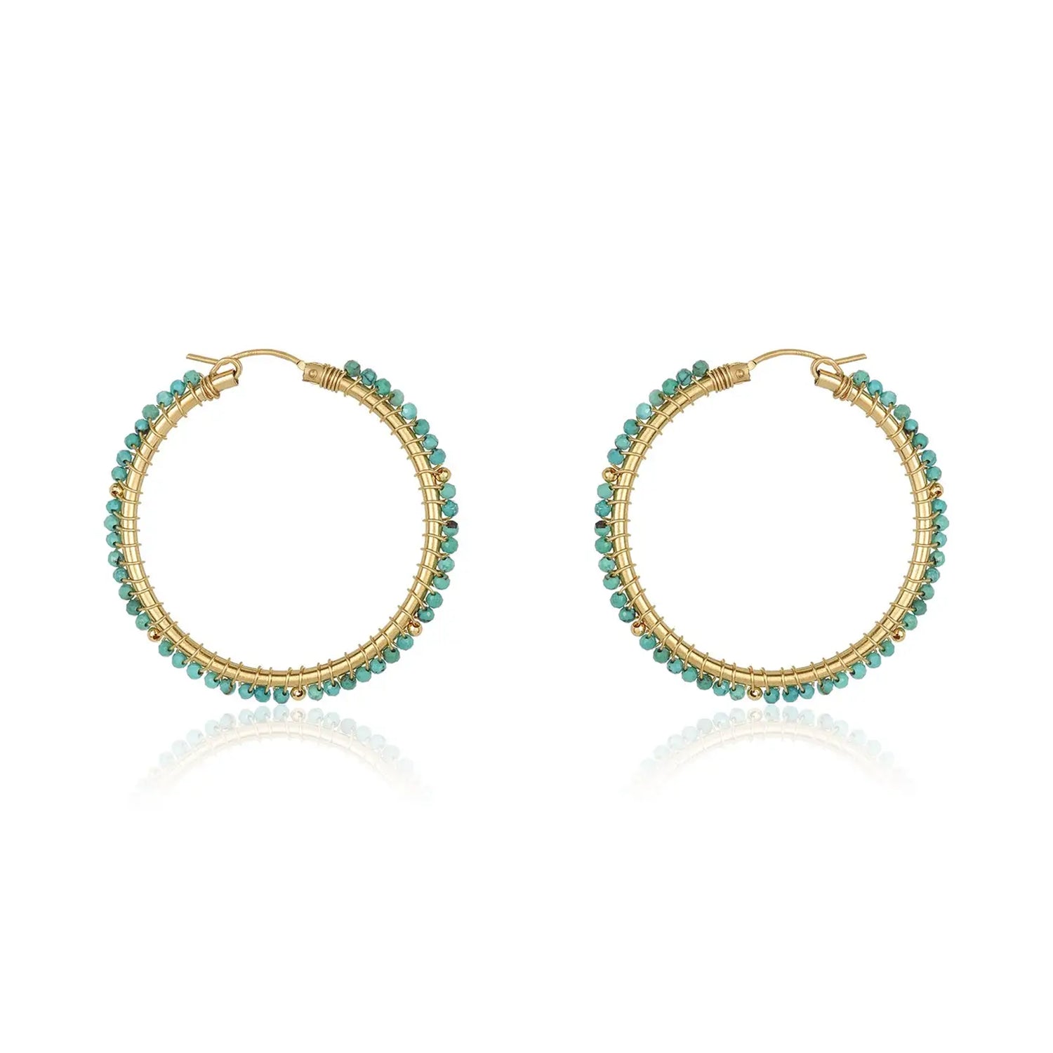 Turquoise Hoop Earrings