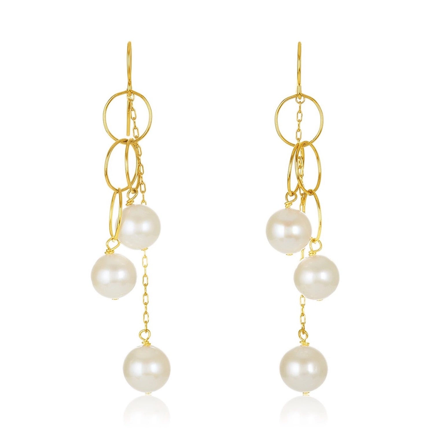 Twist Link Cascade Earrings