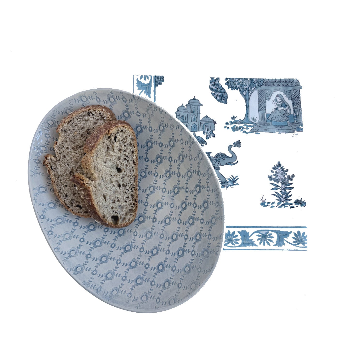 Etosha Server Duck Egg Print