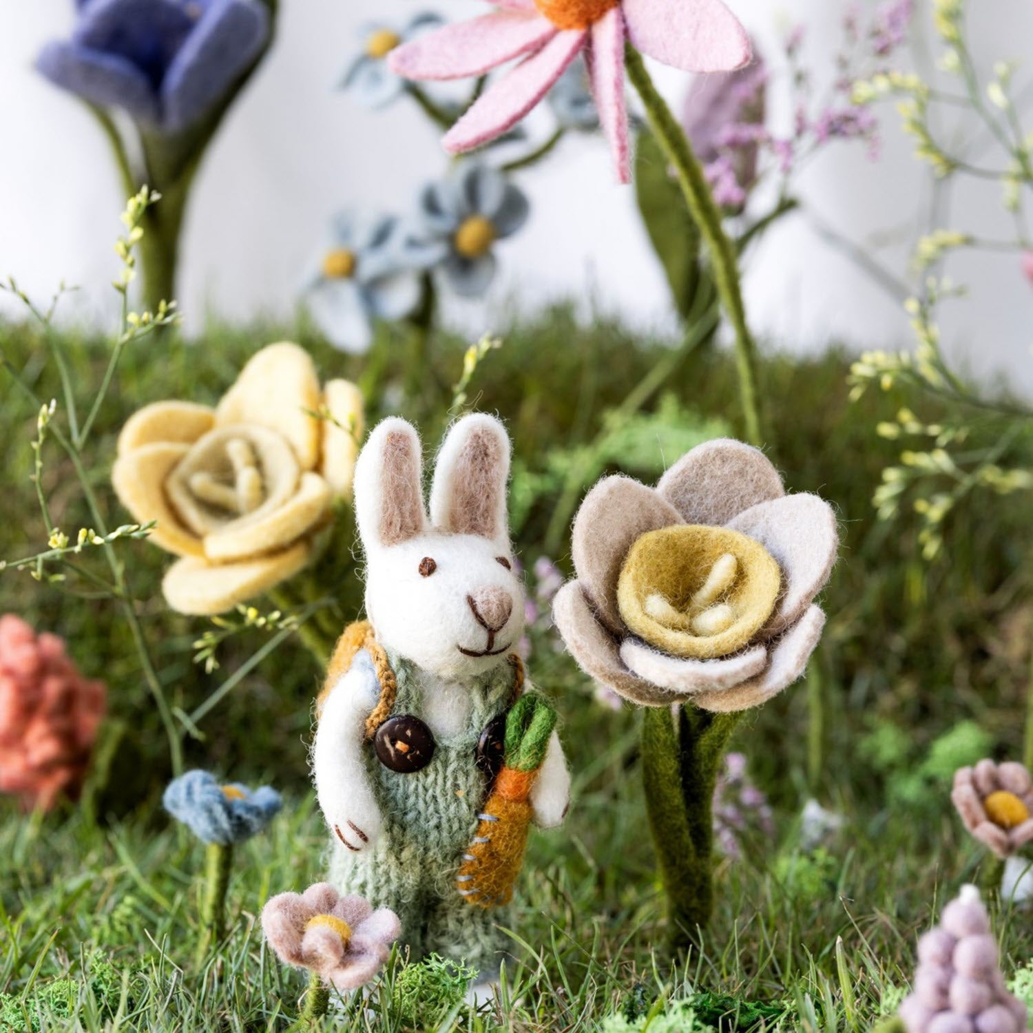 Boy Bunny w/ Carrot & Backpack