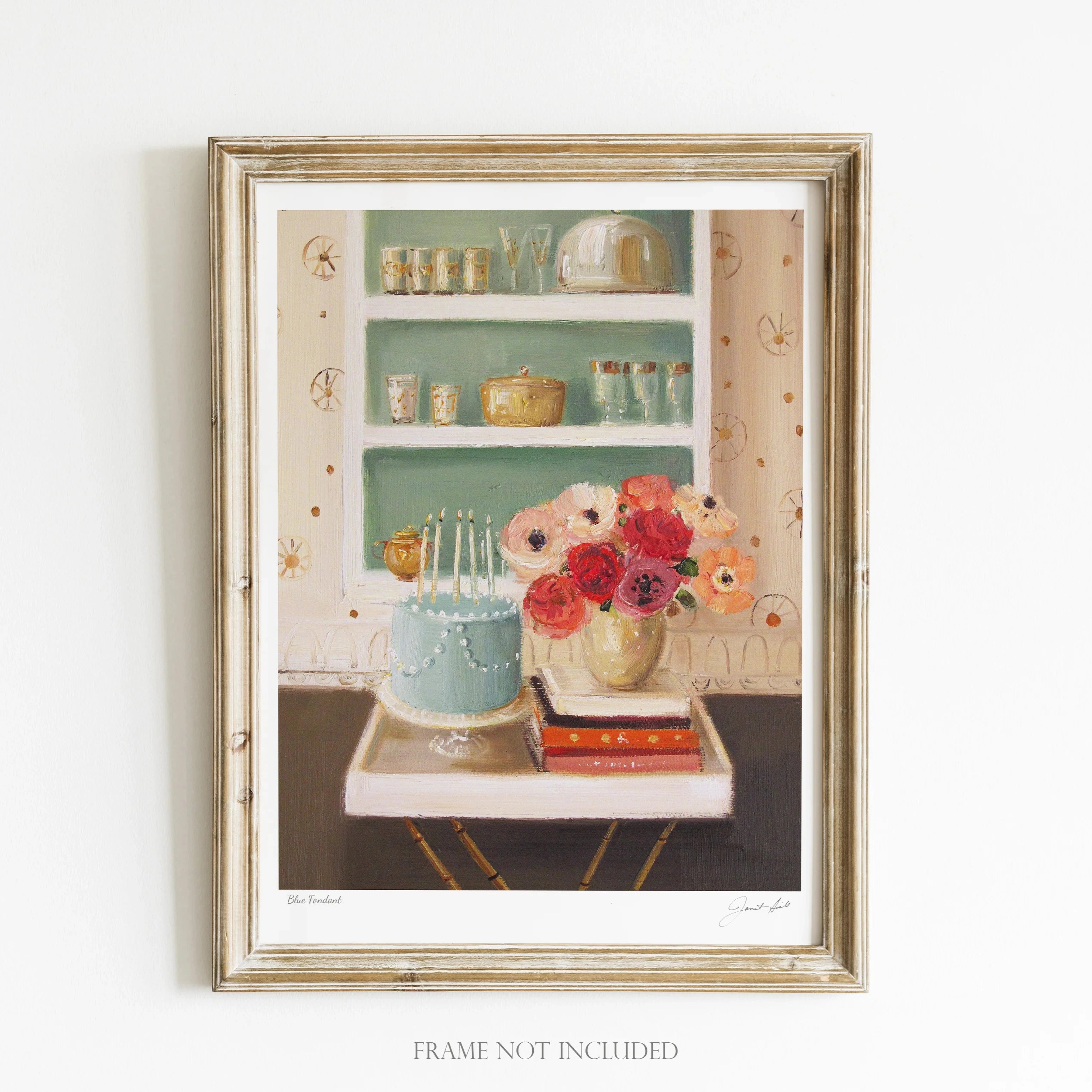 Blue Fondant Art Print