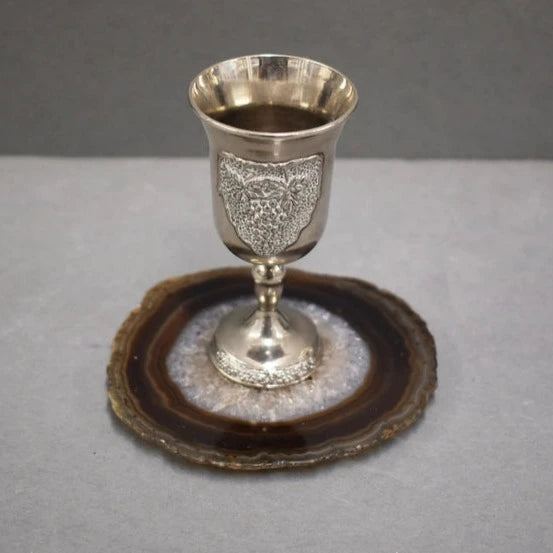 Agate Coaster Brown Assorted