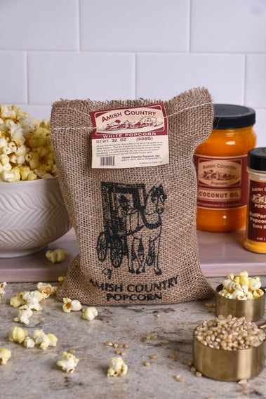 Burlap Bag of Popcorn